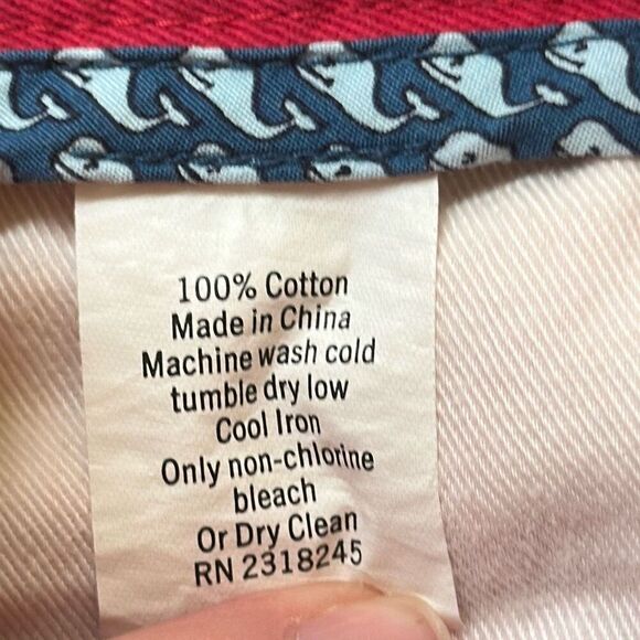 Vineyard Vines Red Khaki Chino Pants size W35 x L32 - Picture 7 of 7